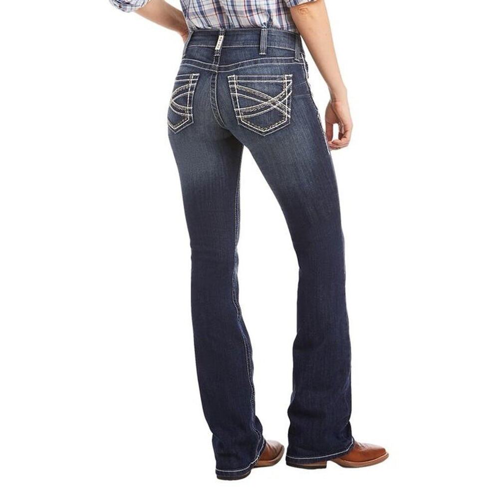 Ariat Real Mid Rise Stretch Entwined Boot Cut Women’s Jeans Size 29R Western